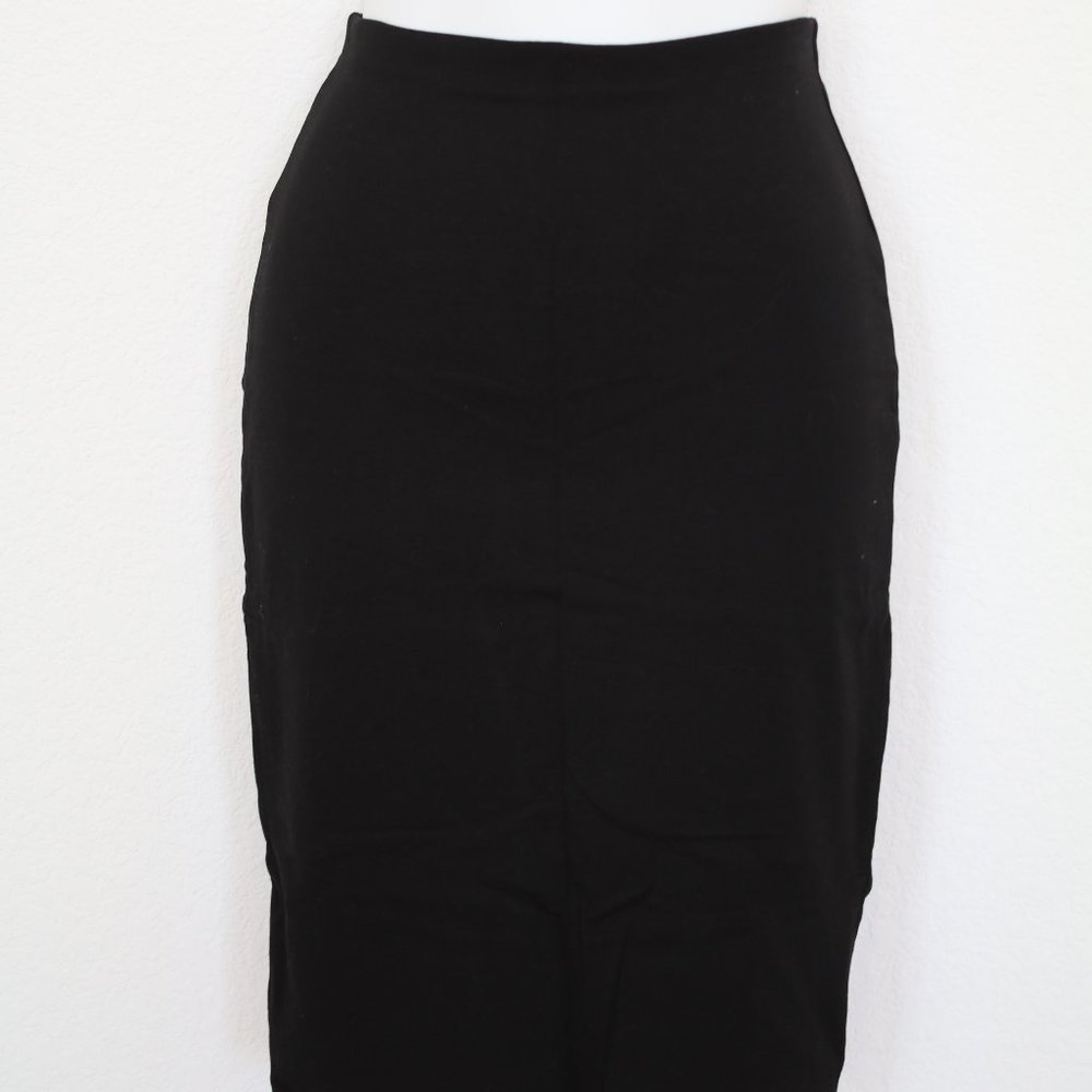 H&M PENCIL Midi SKIRT Classy Stretch Black - XS